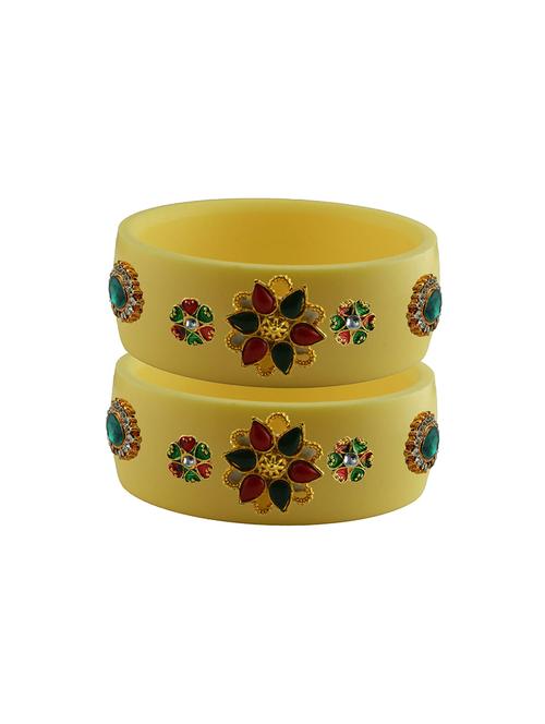 stones work kada bangle set - 18781865 - Very Small Image - 1