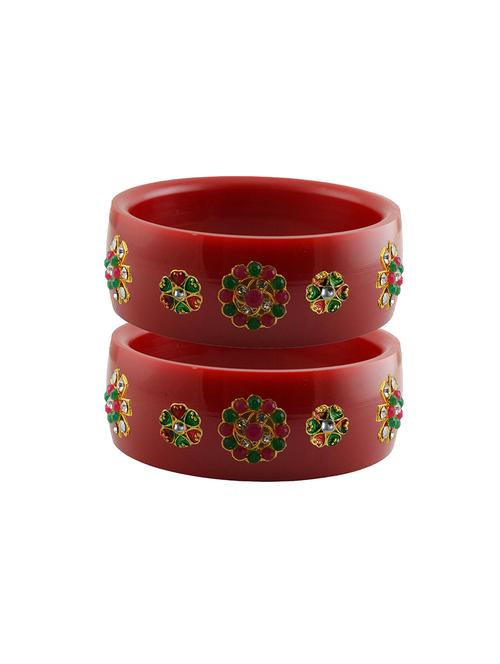 stones work kada bangle set - 18781870 - Very Small Image - 1