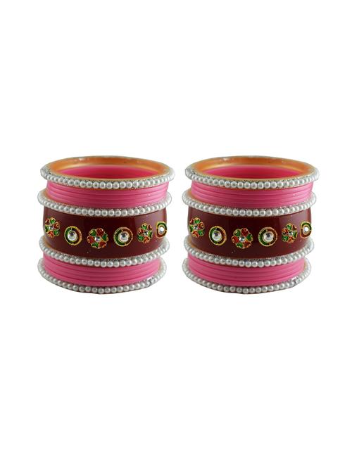 stone studded acrylic bangle - 18782143 - Very Small Image - 1