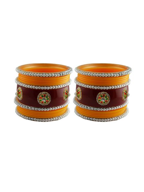 stone studded acrylic bangle - 18782173 - Very Small Image - 1