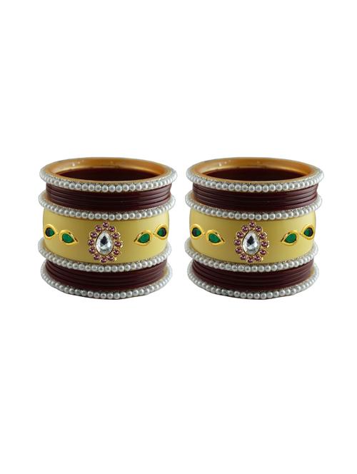 stone studded acrylic bangle - 18782439 - Very Small Image - 1