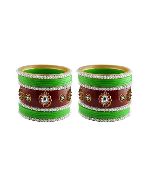 stone studded acrylic bangle - 18782578 - Very Small Image - 1