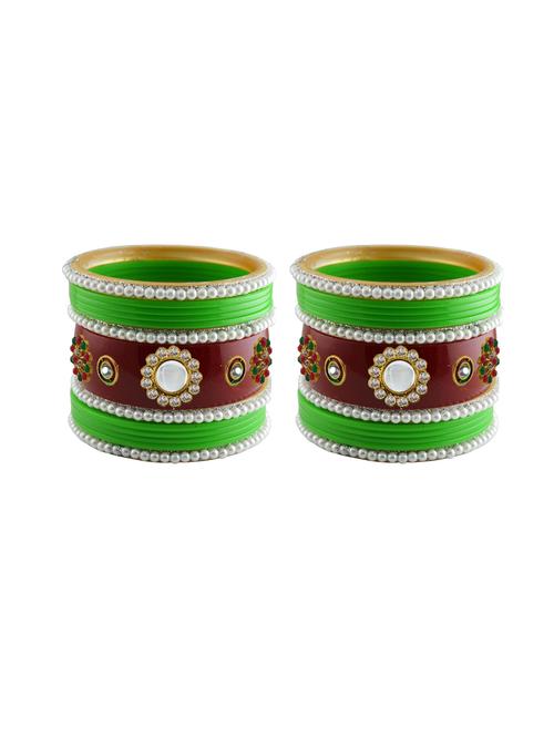 stone studded acrylic bangle - 18782600 - Very Small Image - 1