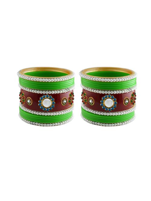 stone studded acrylic bangle - 18782602 - Very Small Image - 1