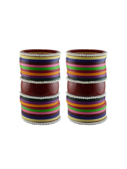 multi moti stud acrylic bangle with very extra large size - 18782737 - Very Small Image - 1
