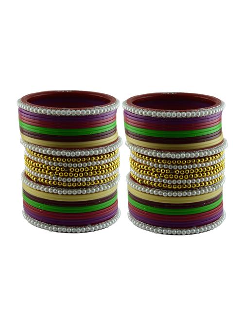 multi moti stud acrylic bangle - 18782746 - Very Small Image - 1