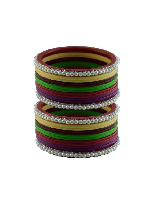 multi moti stud acrylic bangle with very extra large size - 18782749 - Very Small Image - 1