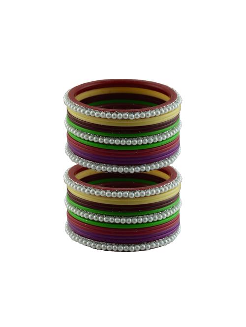 multi moti stud acrylic bangle with very extra large size - 18782750 - Very Small Image - 1