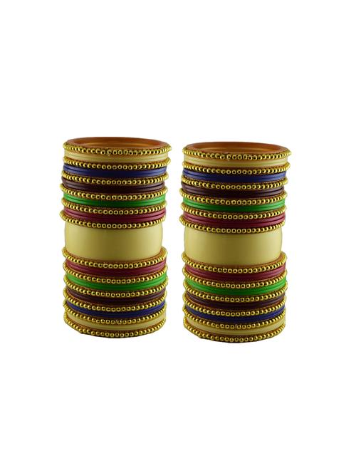 multi moti stud acrylic bangle with very extra large size - 18782752 - Very Small Image - 1