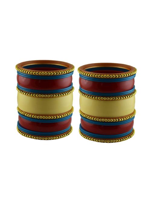 multi moti stud acrylic bangle with very extra large size - 18782779 - Very Small Image - 1