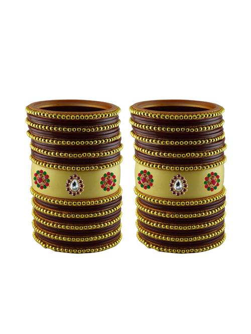 multi moti stud acrylic bangle with very extra large size - 18782839 - Very Small Image - 1