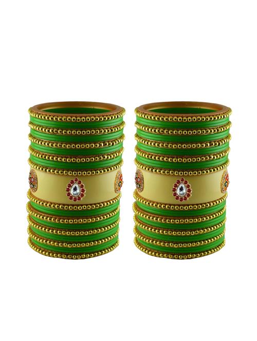 multi moti stud acrylic bangle with very extra large size - 18782855 - Very Small Image - 1