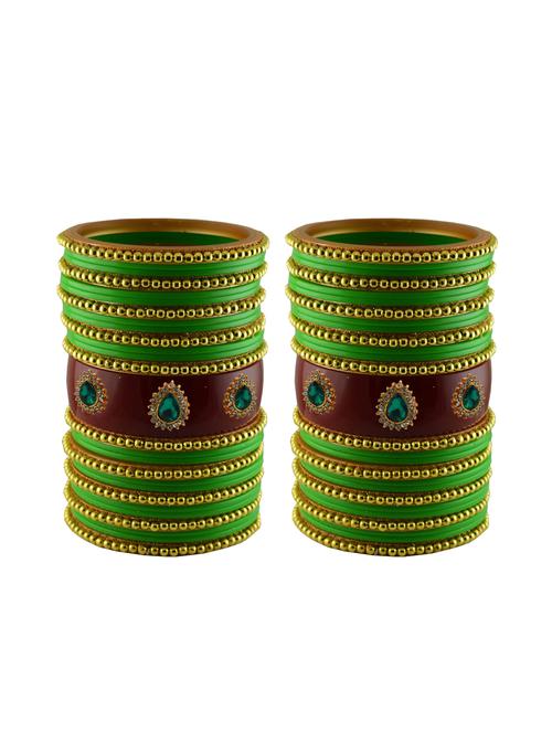 multi moti stud acrylic bangle with very extra large size - 18782882 - Very Small Image - 1