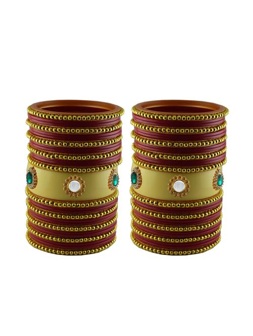 multi moti stud acrylic bangle with very extra large size - 18782898 - Very Small Image - 1
