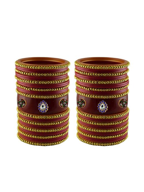 multi moti stud acrylic bangle with very extra large size - 18782922 - Very Small Image - 1