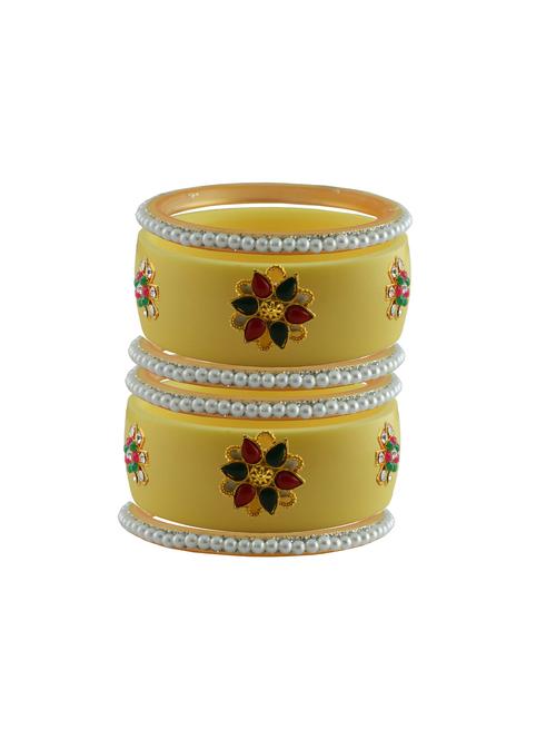 cream stone stud acrylic bangle with very extra large size - 18783094 - Very Small Image - 1