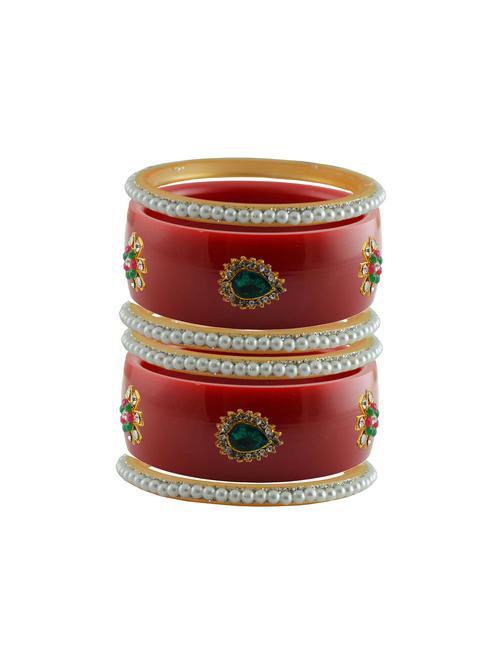 red stone stud acrylic bangle with very extra large size - 18783097 - Very Small Image - 1