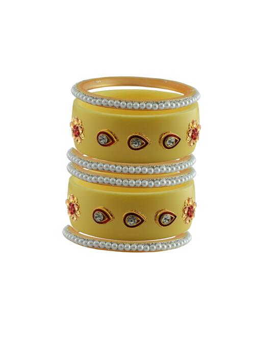 cream stone stud acrylic bangle with very extra large size - 18783198 - Very Small Image - 1