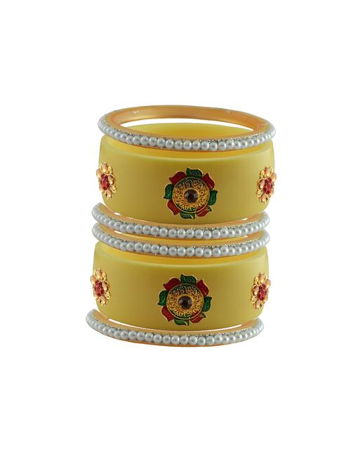 cream stone stud acrylic bangle with very extra large size - 18783206 - Very Small Image - 1