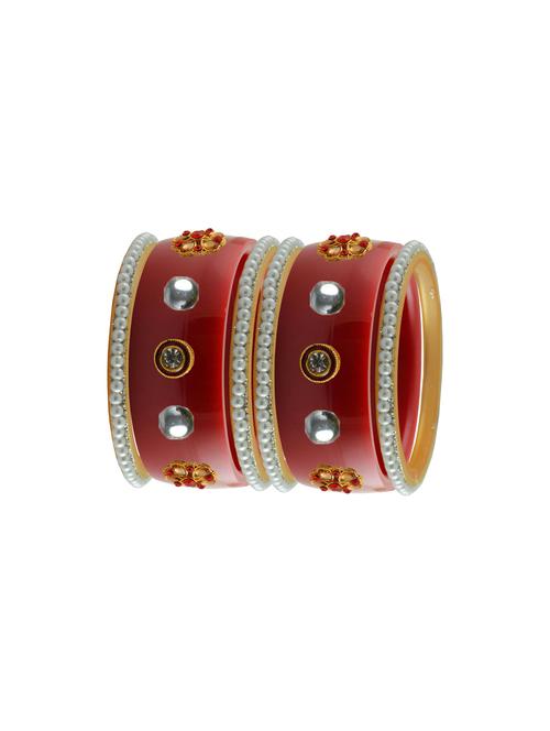 stones work kada bangle set - 18783297 - Very Small Image - 1