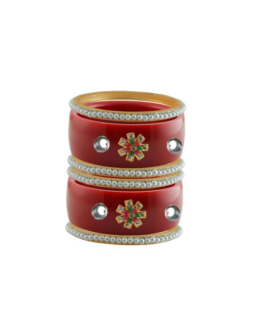 stones work kada bangle set - 18783362 - Very Small Image - 1