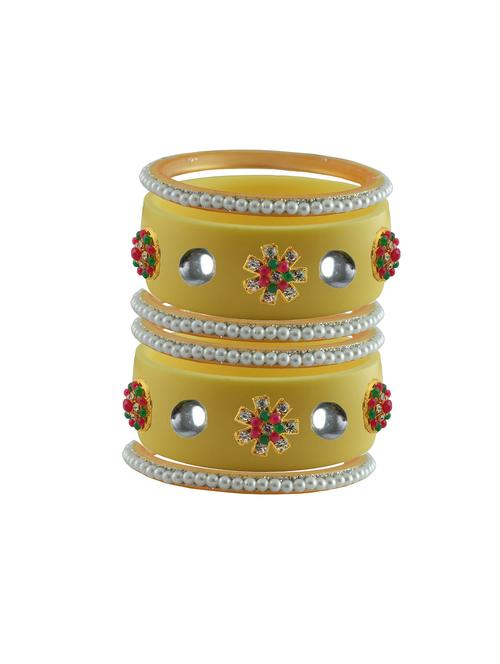stones work kada bangle set - 18783396 - Very Small Image - 1