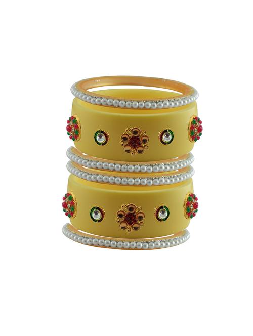stones work kada bangle set - 18783397 - Very Small Image - 1