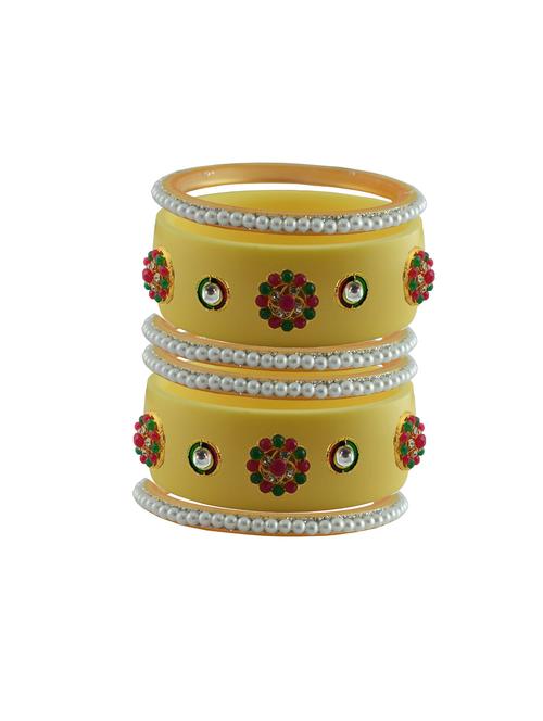 stones work kada bangle set - 18783399 - Very Small Image - 1