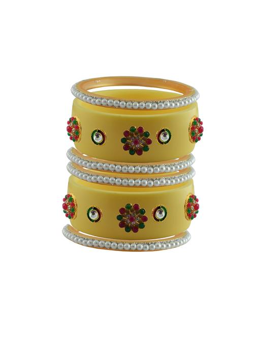 stones work kada bangle set - 18783431 - Very Small Image - 1
