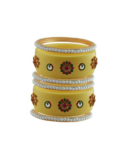stones work kada bangle set - 18783600 - Very Small Image - 1