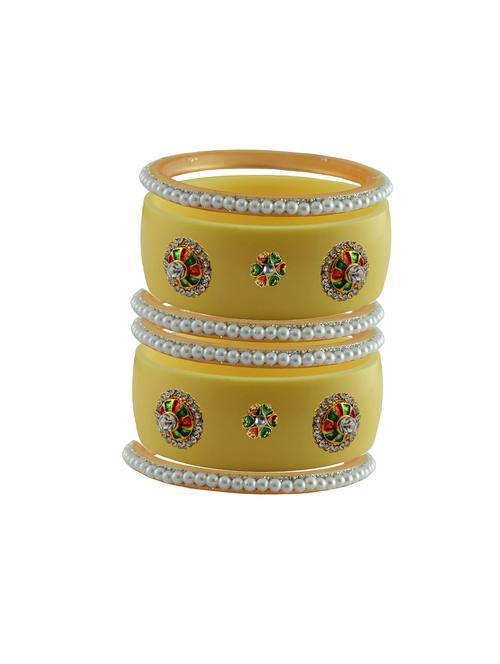 stones work kada bangle set - 18783759 - Very Small Image - 1