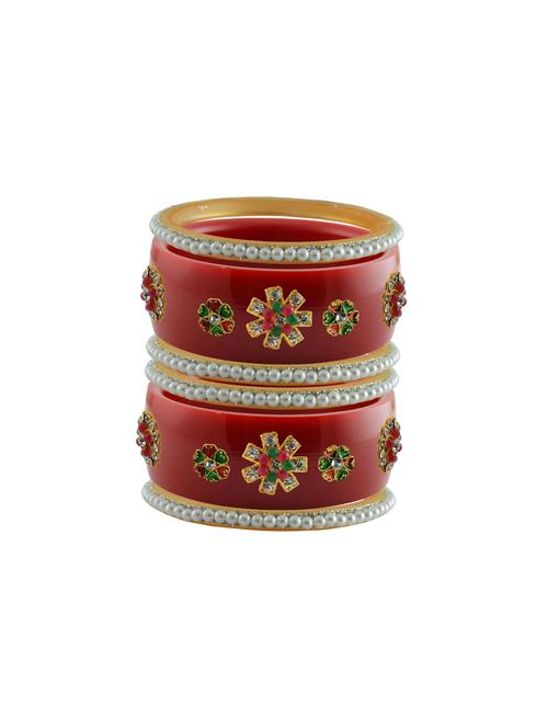 stone studded acrylic bangles - 18783944 - Very Small Image - 1