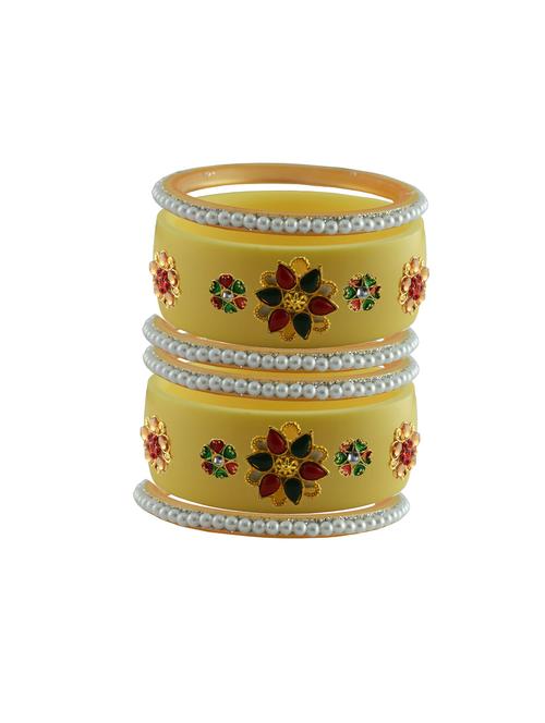 stone studded acrylic bangle - 18784303 - Very Small Image - 1