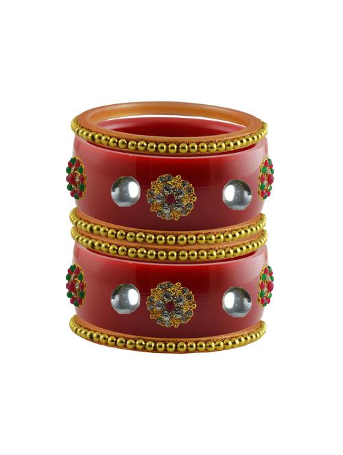 stone studded acrylic bangles - 18784635 - Very Small Image - 1