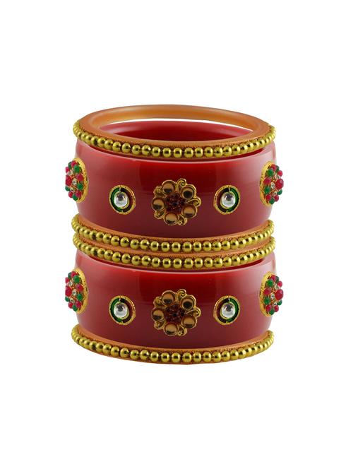 stone studded acrylic bangles - 18784681 - Very Small Image - 1