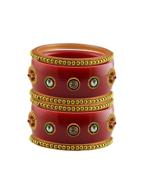 stone studded acrylic bangles - 18784757 - Very Small Image - 1
