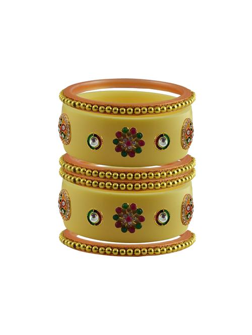 stone studded acrylic bangles - 18784793 - Very Small Image - 1