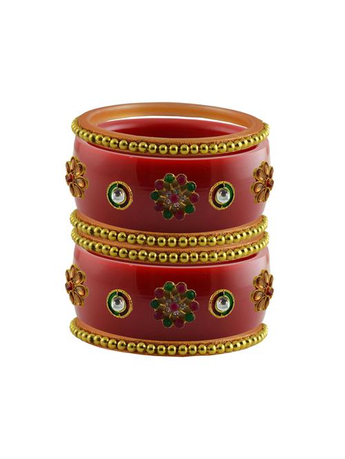 stone studded acrylic bangles - 18784831 - Very Small Image - 1