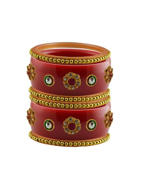 stone studded acrylic bangles - 18784861 - Very Small Image - 1