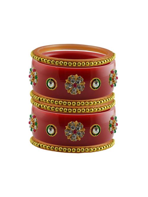 stone studded acrylic bangles - 18784880 - Very Small Image - 1