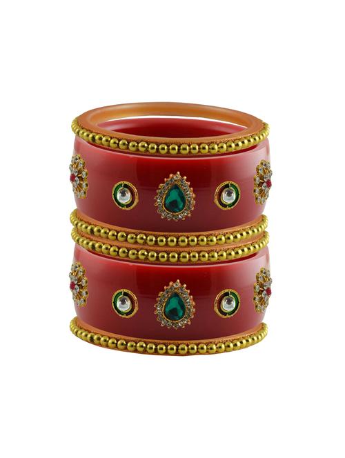 stone studded acrylic bangles - 18784943 - Very Small Image - 1