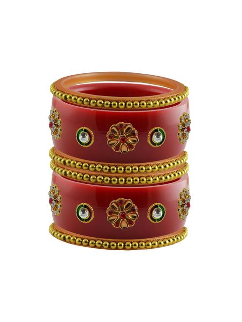 stone studded acrylic bangles - 18784953 - Very Small Image - 1