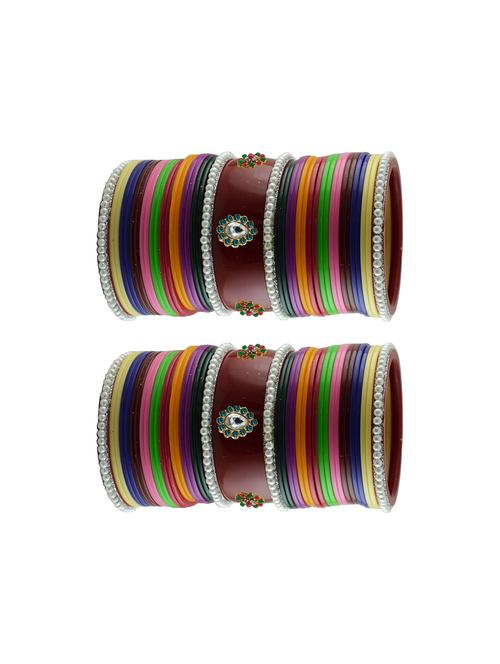 multi stone stud acrylic bangle - 18785309 - Very Small Image - 1