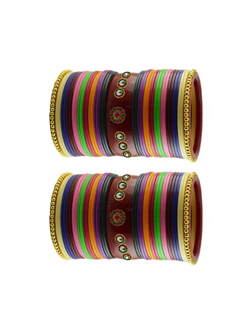 multi stone stud acrylic bangle - 18785327 - Very Small Image - 1