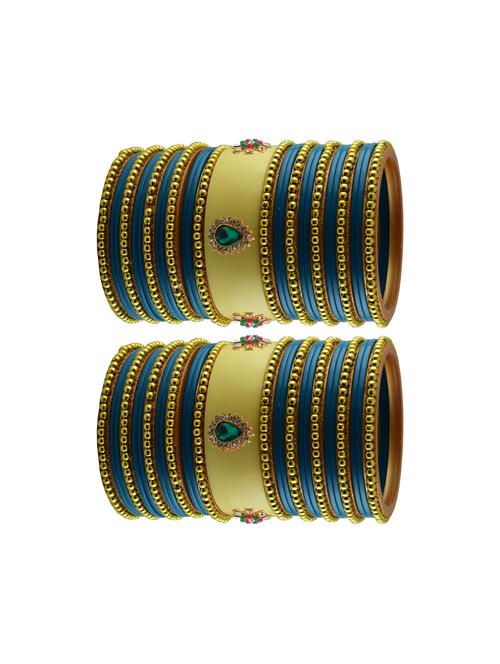 stones work acrylic bangles set - 18785440 - Very Small Image - 1