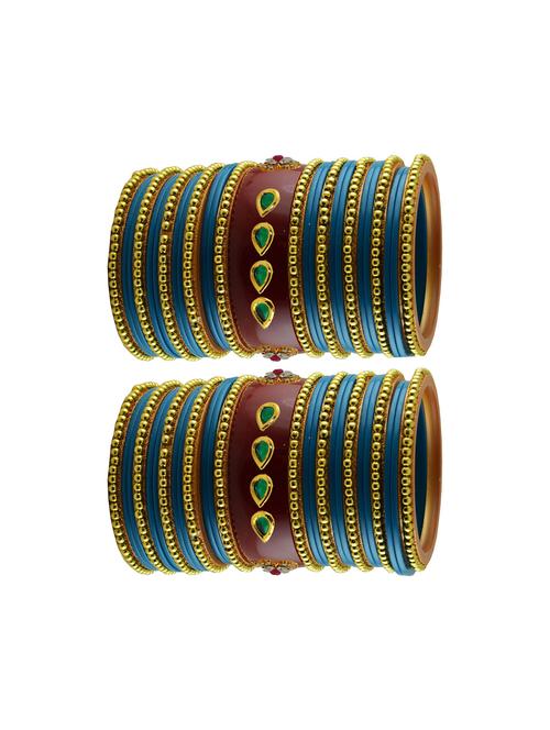 stones work acrylic bangles set - 18785453 - Very Small Image - 1