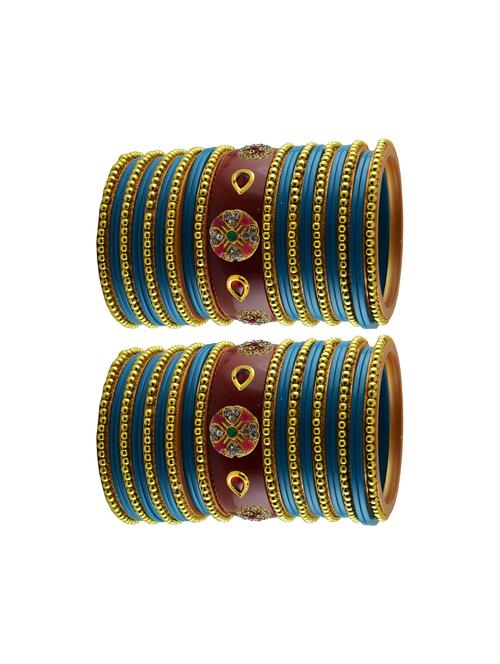 stones work acrylic bangles set - 18785461 - Very Small Image - 1
