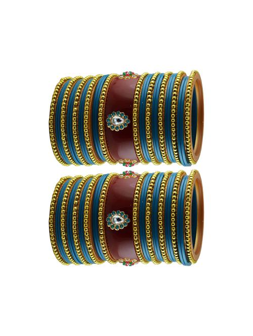 stones work acrylic bangles set - 18785466 - Very Small Image - 1