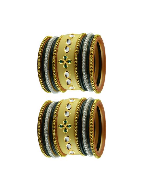 pearl work acrylic bangles set - 18785677 - Very Small Image - 1