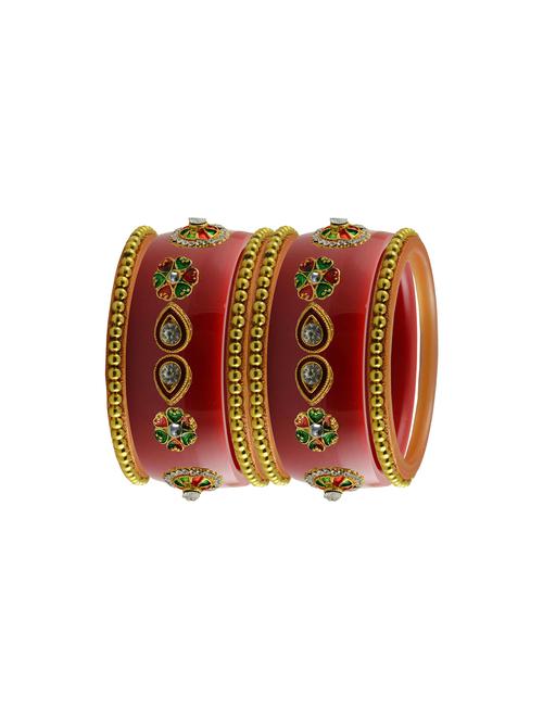 stones work kada bangle set - 18785764 - Very Small Image - 1